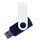 Флешка пластиковая на 32 Гб Twist White Color USB 2.0, темно-синяя / белая Флешка пластиковая на 32 Гб Twist White Color USB 2.0, темно-синяя / белая фото