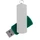Флешка пластиковая на 4 Гб Elegance USB 2.0, зеленая фото