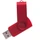 Флешка пластиковая на 4 Гб Twist Color USB 2.0, красная фото