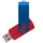 Флешка пластиковая на 64 Гб Twist Color Mix USB 2.0, красная / синяя Флешка пластиковая на 64 Гб Twist Color Mix USB 2.0, красная / синяя фото