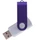 Флешка пластиковая на 64 Гб Twist Color Mix USB 2.0, серебристая / фиолетовая фото