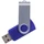 Флешка пластиковая на 64 Гб Twist USB 2.0, синяя фото