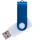 Флешка пластиковая на 64 Гб Twist White Color USB 2.0, белая / синяя фото