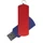 Флешка пластиковая на 8 Гб Elegance Color USB 2.0, темно-синяя / красная Флешка пластиковая на 8 Гб Elegance Color USB 2.0, темно-синяя / красная фото