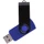 Флешка пластиковая на 8 Гб Twist Color Mix USB 2.0, синяя / черная фото