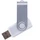 Флешка пластиковая на 8 Гб Twist USB 2.0, белая фото