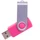 Флешка пластиковая на 8 Гб Twist USB 2.0, розовая фото