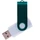 Флешка пластиковая на 8 Гб Twist White Color USB 2.0, белая / зеленая фото