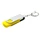 Флешка пластиковая с металлическим клипом на 16 Гб Twist, желтая фото