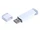 Флешка промо USB 3.0 на 32 Гб прямоугольной классической формы, белая Флешка промо USB 3.0 на 32 Гб прямоугольной классической формы, белая фото