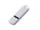 Флешка USB 2.0 на 2 Гб с soft-touch покрытием, белая фото