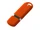 Флешка USB 2.0 на 2 Гб с soft-touch покрытием, оранжевая фото