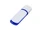 Флешка USB 3.0 на 32 Гб с цветными вставками, белая / синяя Флешка USB 3.0 на 32 Гб с цветными вставками, белая / синяя фото