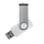 Флешка из переработанного пластика на 32 Гб Twist Eco USB 2.0, белая / серебристая Флешка из переработанного пластика на 32 Гб Twist Eco USB 2.0, белая / серебристая фото
