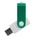 Флешка из переработанного пластика на 32 Гб Twist Eco USB 2.0, белая / зеленая Флешка из переработанного пластика на 32 Гб Twist Eco USB 2.0, белая / зеленая фото