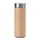 Термос с бамбуковой отделкой, бежевый фото
