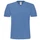 Футболка мужская с V образным вырезом B&C Mick Deluxe, синий меланж фото