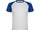Футболка мужская спортивная Roly Indianapolis, белая / синяя фото