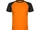 Футболка мужская спортивная Roly Indianapolis, оранжевая / черная фото