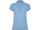 Футболка поло женская Roly Star, голубая фото