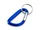 Карабин с брелоком, синий фото