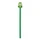 Карандаш деревянный с ластиком, зеленый фото