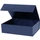 Коробка подарочная с магнитным клапаном Portobello, большая, синяя фото
