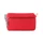 Косметичка с двойной молнией, красный фото