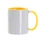 Оптом Кружка для сублимации «Стандарт А», 330 мл, белая / желтая для нанесения логотипа или надписи Кружка для сублимации «Стандарт А», 330 мл, белая / желтая фото