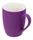Кружка фарфоровая C1, soft-touch, фиолетовая фото