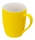 Кружка фарфоровая C1, soft-touch, желтая фото