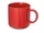 Кружка фарфоровая матовая Rita, красная фото