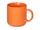 Кружка фарфоровая матовая Rita, оранжевая фото