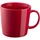 Кружка фарфоровая Molti Valotti Grand, красная фото