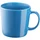 Кружка фарфоровая Molti Valotti Grand, ярко-синяя фото