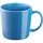 Кружка фарфоровая Molti Valotti Medio, ярко-синяя фото