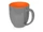 Кружка Gracy, 450 мл, серая / оранжевая фото