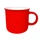 Кружка керамическая Camping, soft touch, красная фото