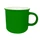 Кружка керамическая Camping, soft touch, зеленая фото