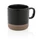 Кружка керамическая глазурованная XD Collection, 360 мл, черная / коричневая фото