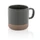Кружка керамическая глазурованная XD Collection, 360 мл, серая / коричневая фото