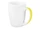 Кружка керамическая Good Day, 320 мл, белая / желтая фото