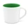 Кружка керамическая Happy, белая / зеленая фото