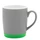 Кружка керамическая Make Me To Go, 320 мл, серая / светло-зеленая  фото
