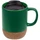 Кружка керамическая с пробковой подставкой Molti Corky Walk, зеленая фото
