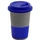 Кружка керамическая с силиконовой манжетой и крышкой Magic To Go, серая / темно-синяя фото