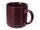 Кружка матовая Rita, бордовая фото