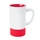 Кружка Mycup Fun2, 470 мл, белая / красная фото