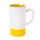 Кружка Mycup Fun2, 470 мл, белая / желтая фото