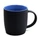 Кружка Spring, софт-тач, черная / синяя фото